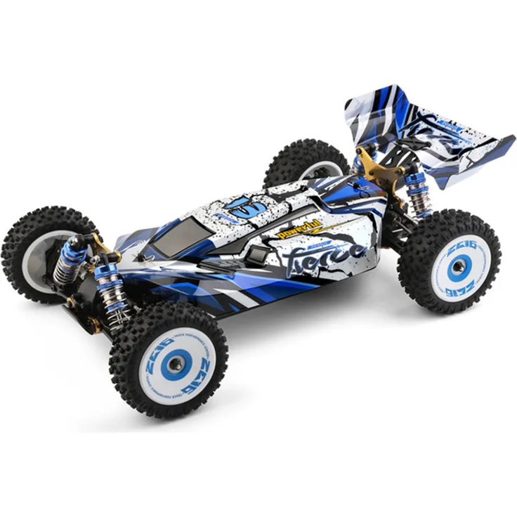 Wltoys 124017 RC Auto, 75 km/h Hochgeschwindigkeits Geländewagen RTR Buggy, Allradantrieb 1:12, blau, 2.4G 4WD Ferngesteuertes Truck