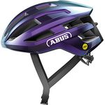 ABUS Rennradhelm PowerDome MIPS - leichter Fahrradhelm mit cleverem Belüftungssystem und Aufprallschutz - Made in Italy - für Damen und Herren - Violett, Größe L