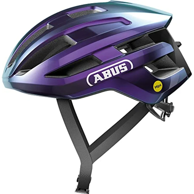 ABUS Rennradhelm PowerDome MIPS - leichter Fahrradhelm mit cleverem Belüftungssystem und Aufprallschutz - Made in Italy - für Damen und Herren - Violett, Größe L – Bild 1