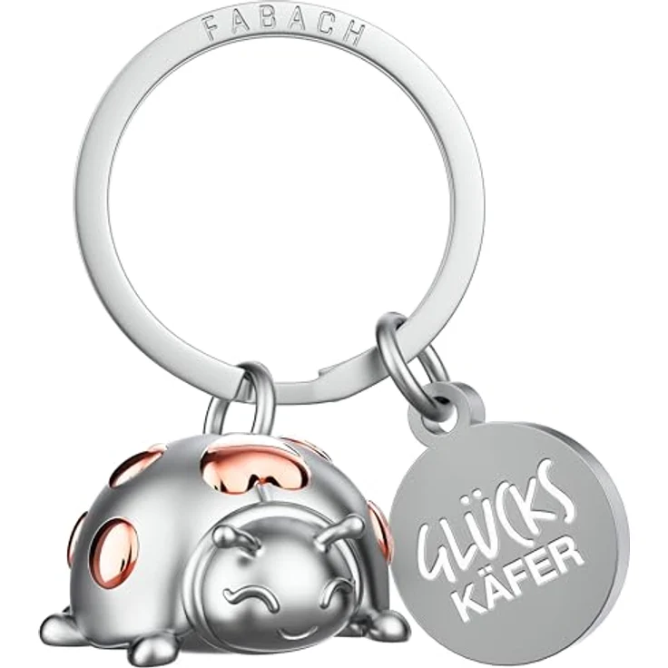 FABACH Marienkäfer Schlüsselanhänger Glücksbringer Marie - Marienkäfer Glücksbringer Viel Erfolg - Glücksbringer Auto - Geschenk Viel Glück – Bild 1