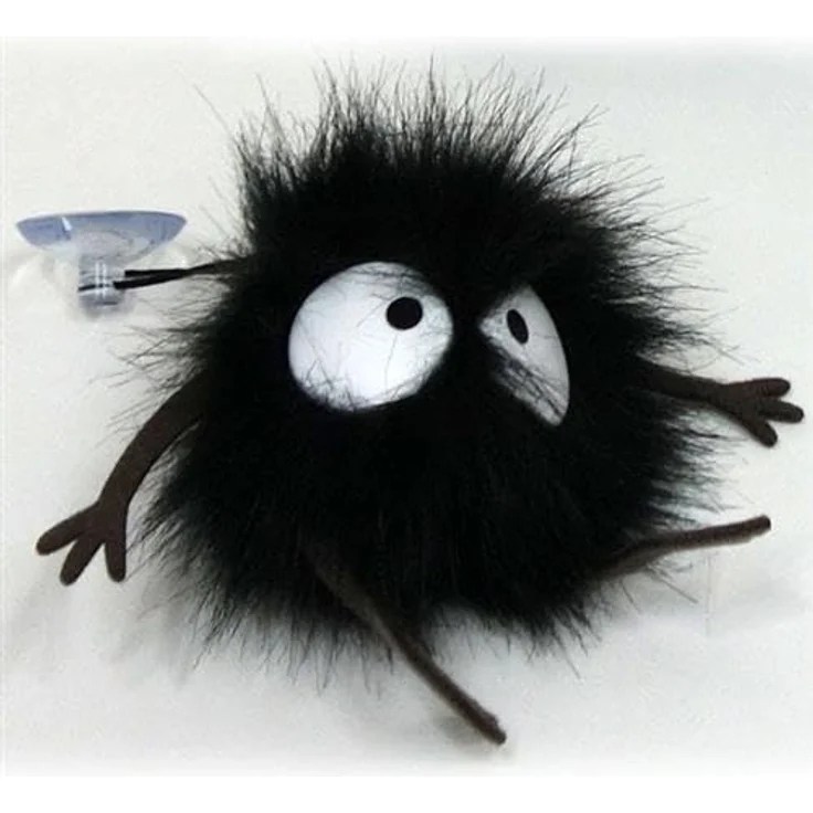 Studio Ghibli Chihiros Reise Plüsch- Rußmännchen mit Saugnapf Farbe: schwarz. Material: 100% Polyester, Hersteller Sun Arrow. – Bild 3
