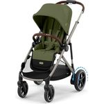 Cybex Gold e-GAZELLE S Kinderwagen, All-in-1-System mit E-Antrieb, bis 22 kg, 20+ Konfigurationen, mossgrün