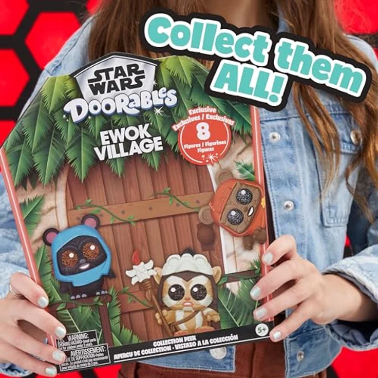 Just Play Disney Doorables Star Wars™ „Ewok Village“ Sammeledition, 8 Exklusive Figuren ab 5 Jahren, Mini-Figuren mit Glitzeraugen – Bild 5