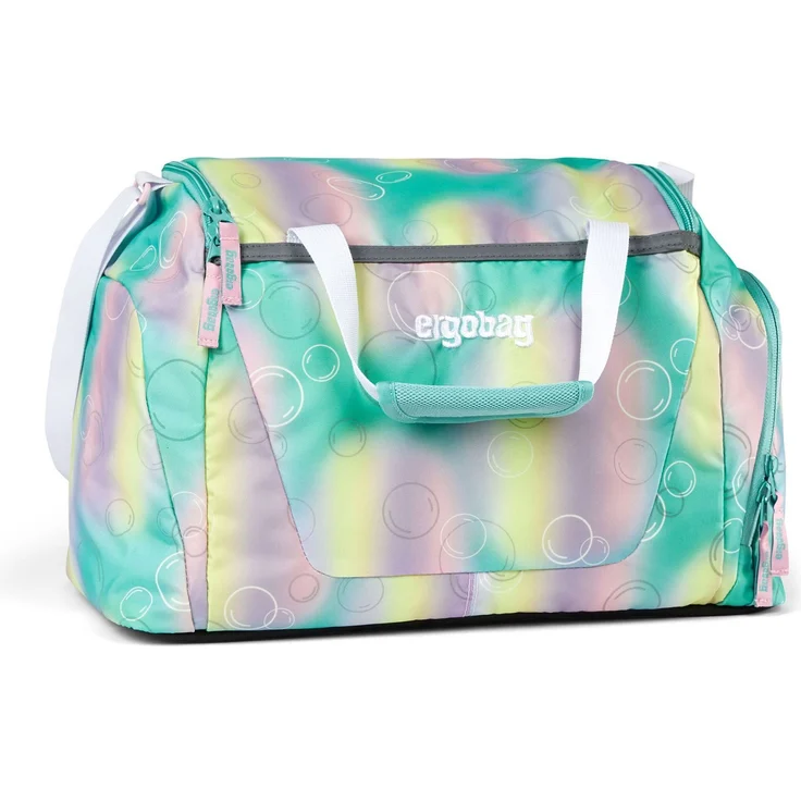 ergobag Sporttasche Reflex mit Nassfach, ZauBärwelt (mint/hellblau/hellgelb/rosa) – Bild 1