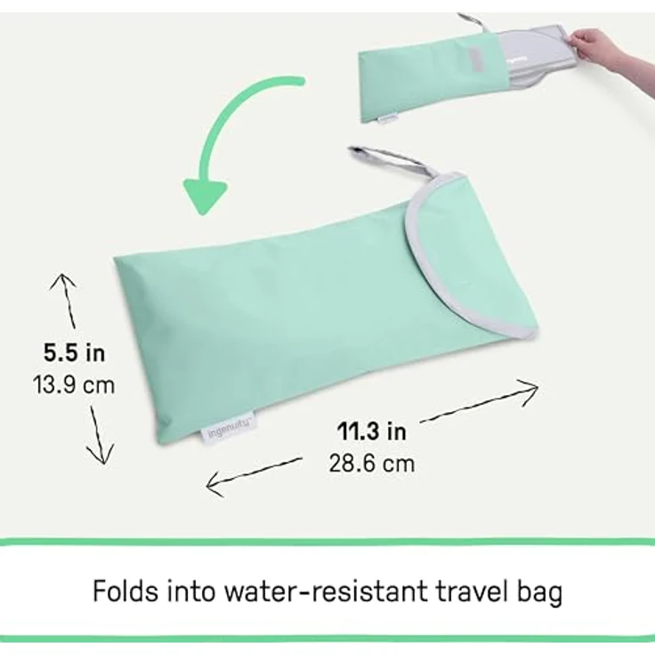 Ingenuity Foldaway Reise Töpfchensitz, Faltbar & Rutschfest mit Spritzschutz, Wasserdichter Tasche, Universelle Passform für Kleinkinder ab 18 Monaten – Bild 4