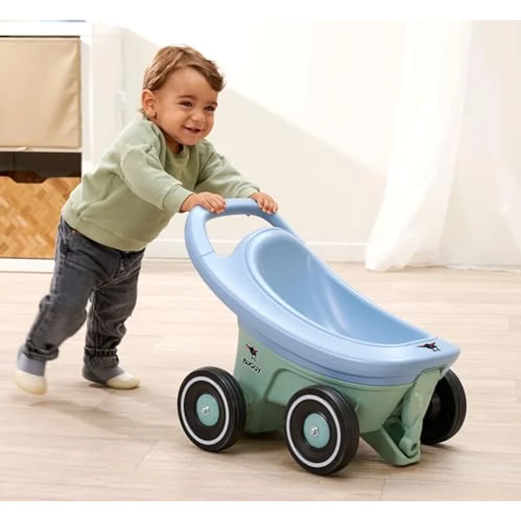 "BIG Lauflernhilfe BIG Buggy 3-in-1, Made in Germany, Lauflernwagen in grünen und blauen Pastelltönen" – Bild 6