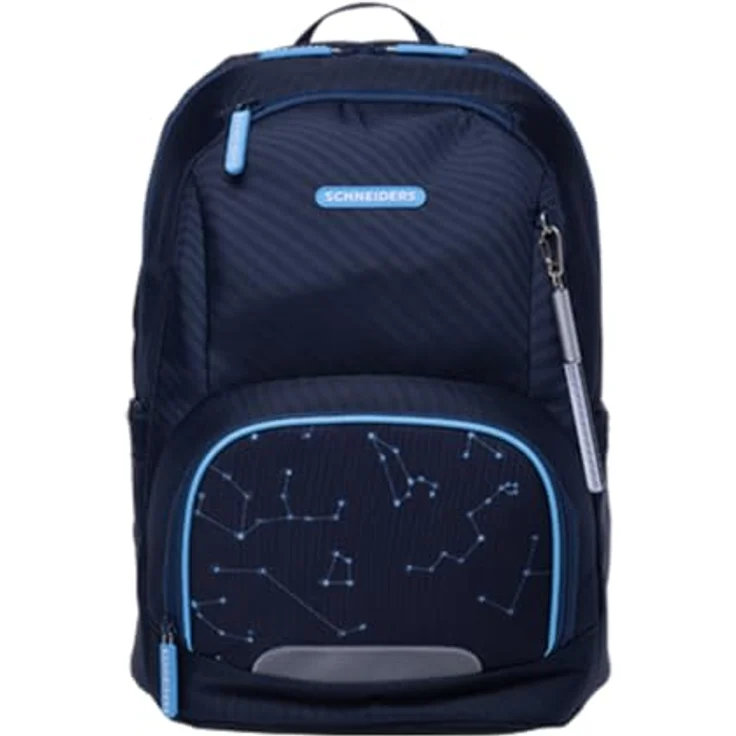 Schneiders Vienna Schulranzen Ergojet Space Dream, ergonomische 6-tlg. Schultasche aus 100% recycelten PET-Flaschen, 21 Liter Volumen, wasserabweisend mit LED-Leuchtstab – Bild 3