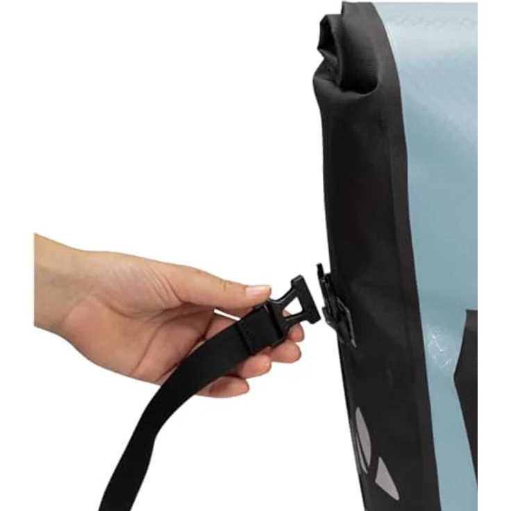 VAUDE Aqua Back Plus Single (Rec), Kinderfahrradtasche mit wasserdichtem Wickelverschluss, blau – Bild 4