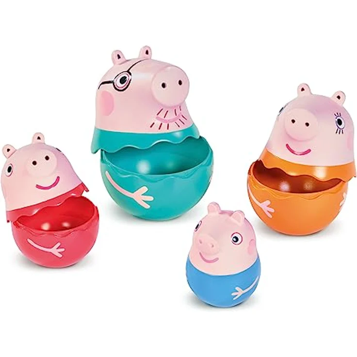 Toomies E73526 Tomy Peppa Pig Family-Nesting Daddy, Mummy & Peppa Pig George Rassel 18+ Monate-Babybadewanne, Planschbecken & Swimmingpool leicht zu reinigen Sandkasten & Gartenspielzeug – Bild 3
