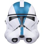 Star Wars The Black Series Klonkrieger (501. Legion) elektronischer Premium-Helm, Rollenspielartikel für Erwachsene, Stimmenverzerrer, Weiß