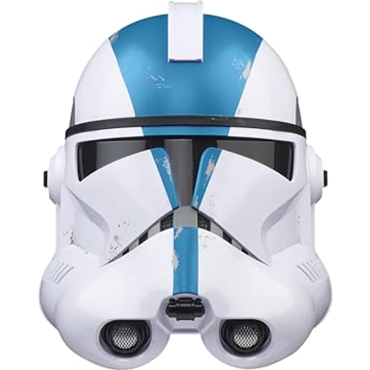 Star Wars The Black Series Klonkrieger (501. Legion) elektronischer Premium-Helm, Rollenspielartikel für Erwachsene, Stimmenverzerrer, Weiß