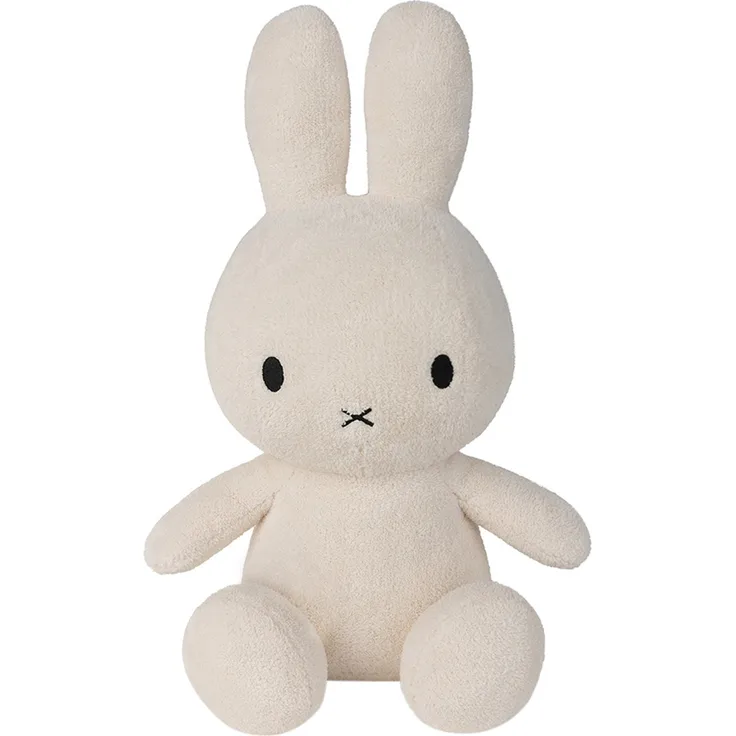 International Bon Ton Toys Miffy Sitting Terry Cream, 50 cm Kuscheltier aus 100% recyceltem Material, cremefarben, geeignet ab der Geburt, leicht und pflegeleicht