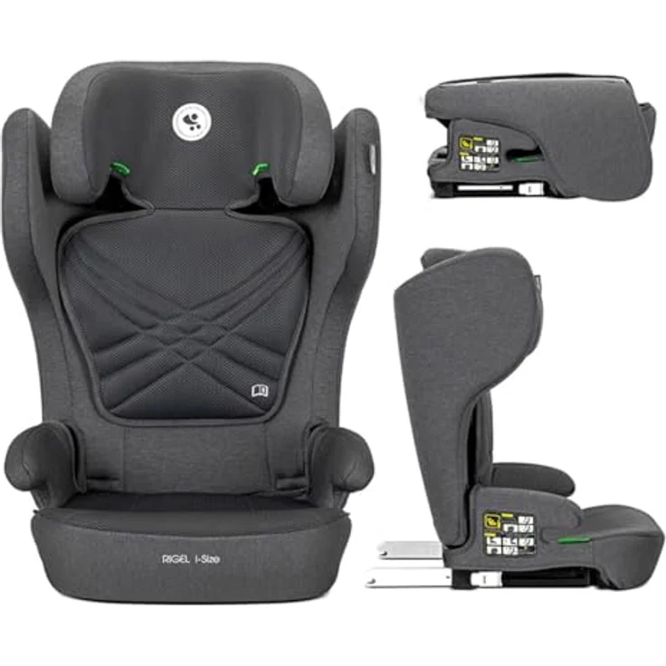 Lorelli Kindersitz Rigel i-Size, Gruppe 2/3, faltbar mit Isofix und 9-fach höhenverstellbarer Kopfstütze, für Kinder 100-150 cm – Bild 1