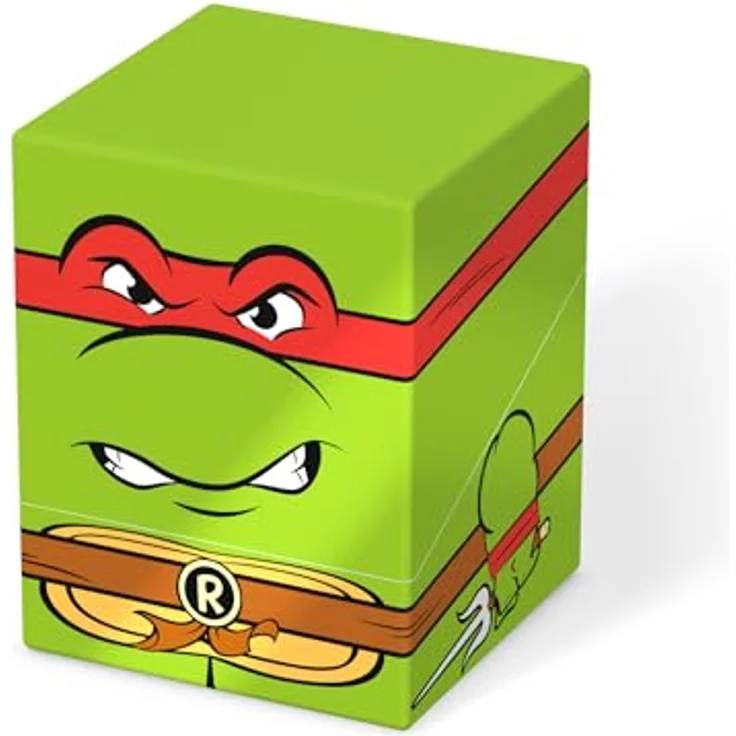Ultimate Guard Squaroes - Squaroe Teenage Mutant Ninja Turtlesâ„¢ 004 - Raphael, Sammelbox für bis zu 100 Spielkarten, hergestellt aus 78% erneuerbaren Rohstoffen, Maße: 98,5 x 76 x 75 mm – Bild 2