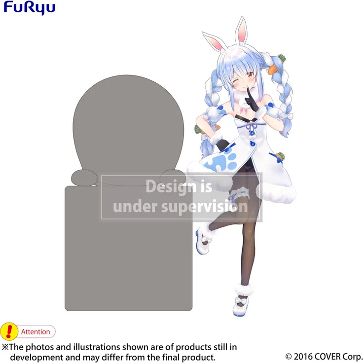 FuRyu Hololive Production Hikkake PVC Statue Usada Pekora, 10 cm detailreiche Sammelfigur aus hochwertigem PVC, ideal für Sammler