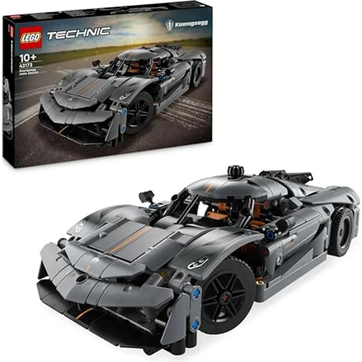 LEGO Technic Koenigsegg Jesko Absolut Supersportwagen in Grau, Bauspielzeug für Jungen und Mädchen, Spielzeugauto für Kinder, Geschenk für Autofans, Dekoration für das Kinderzimmer 42173 – Bild 1