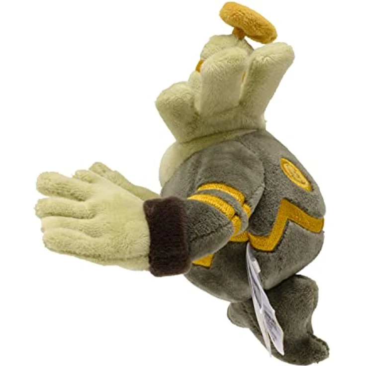 Pokemon Center Zwirrfinst Kuscheltier Dusknoir, 16 cm Plüschtier aus Mikroperlen, handflächenfreundlich, Sitting Cuties Kollektion – Bild 3