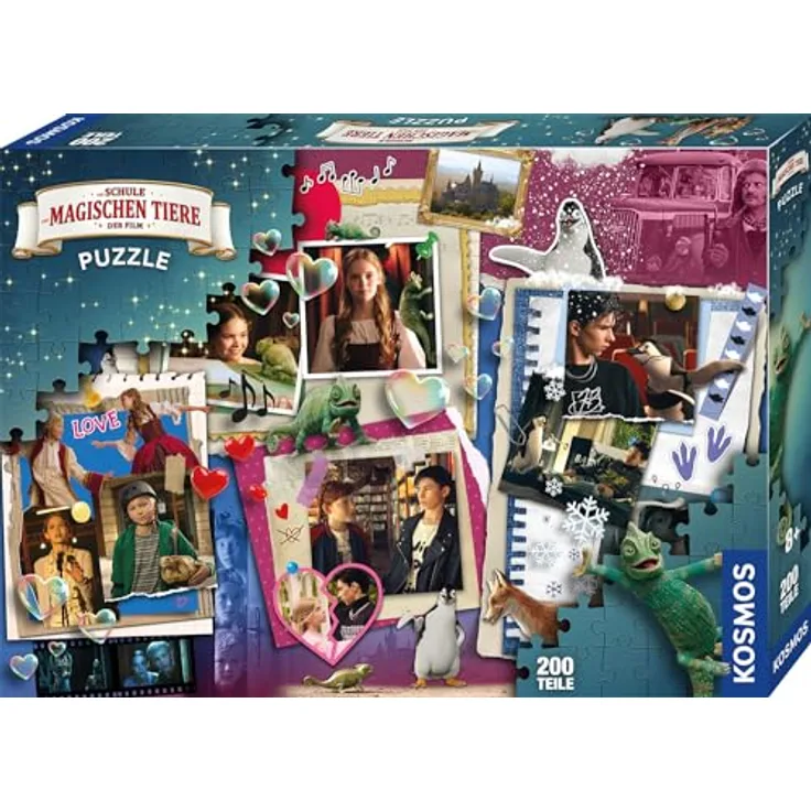 Kosmos 684457 Die Schule der magische Tiere Puzzle zum Film, 200 Teile, Romance, Puzzle ab 8 Jahre für Mädchen und Jungen, hochwertige Puzzlestanze