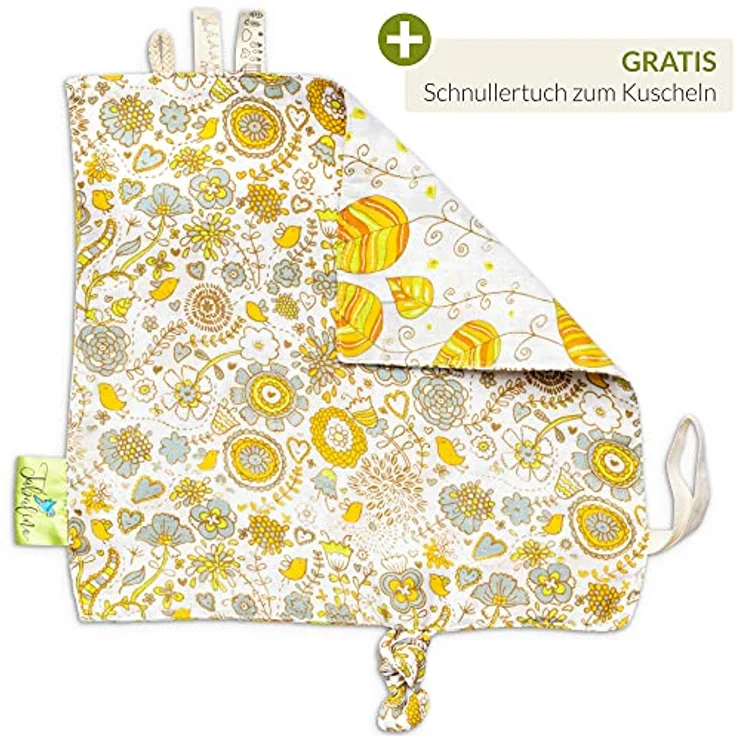Tabalino Kuschelweiche Bambus Mullwindeln Spucktücher | 80x80cm | 4er-Pack + gratis Schmusetuch |doppelt dicht gewebt| Stoffwindeln Baby Junge & Mädchen Mulltücher Moltontuch 30% Baumwolle – Bild 5