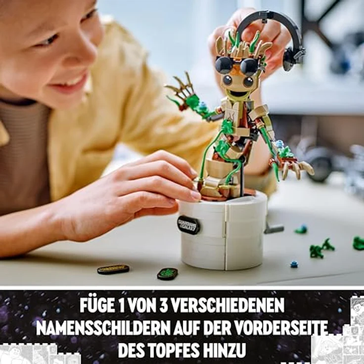 LEGO® Konstruktionsspielsteine Tanzender Groot (76297), LEGO Super Heroes, (459 St), Made in Europe – Bild 9