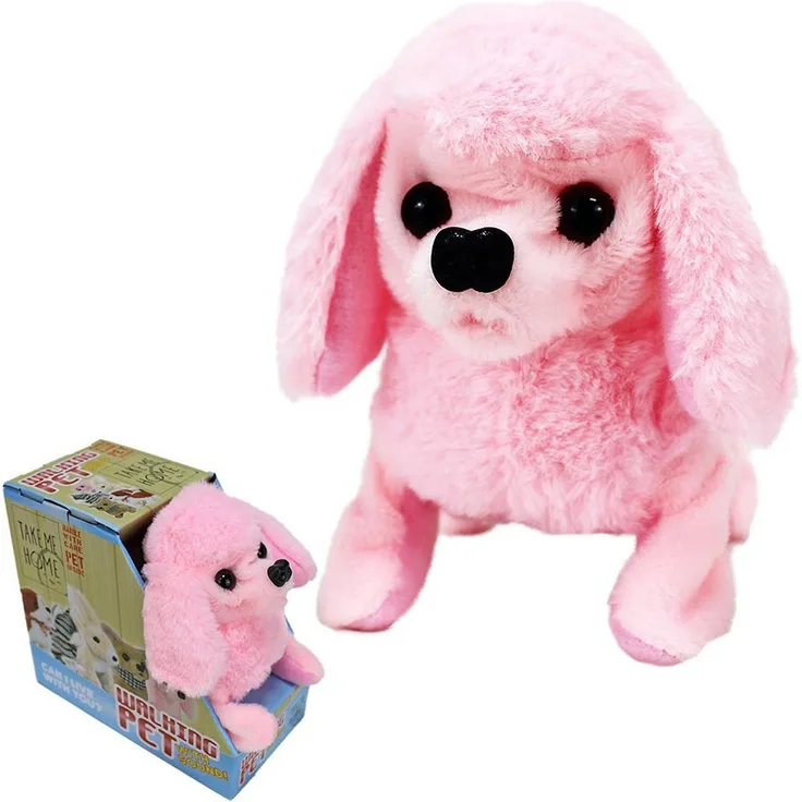 OTTO Kuscheltier Take Me Home Pudel Hund laufend mit Sound rosa - ca. 15,5 cm