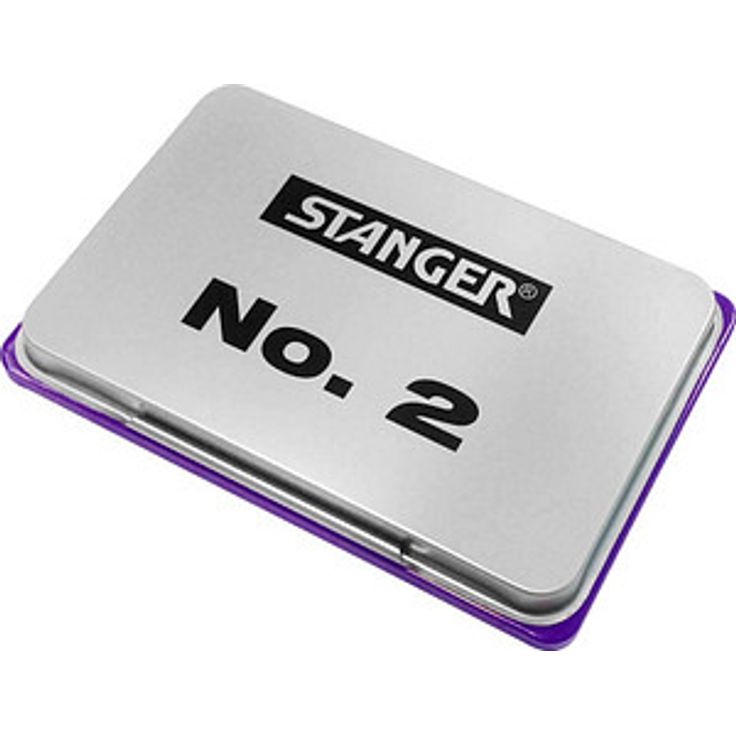 STANGER Stempelkissen No 2, violett, 108,0 x 70,0 mm, nachfüllbar, für Polymer- und Gummistempel