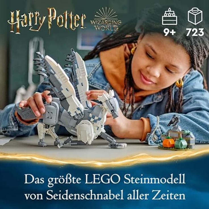 LEGO Harry Potter Hippogreif Seidenschnabel, Fabelwesen-Spielzeug zum Sammeln, kreatives Spielset für Kinder, Geschenk für Jungen, Mädchen und alle Fans 76427, magisches Fabelwesen LEGO Figur – Bild 2