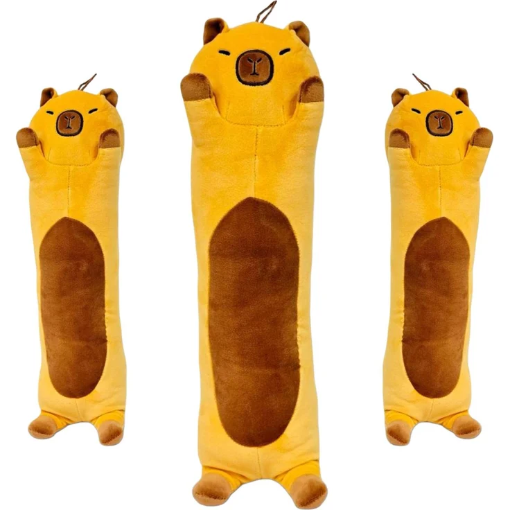 SOMA Capybara Kuscheltier Kissen Braun, Plüsch Figur 83 cm, Zuglufttier und Dekoration