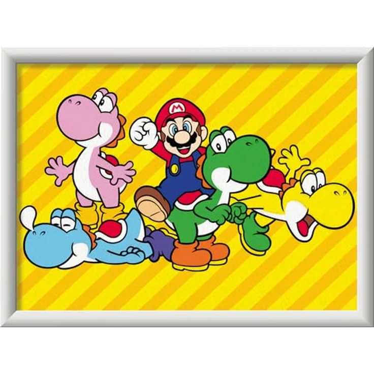 Ravensburger Malen nach Zahlen CreArt Super Mario, mit farbigen Motivlinien, inkl. 14 Acrylfarben, für Kinder ab 9 Jahren, Made in Europe – Bild 1