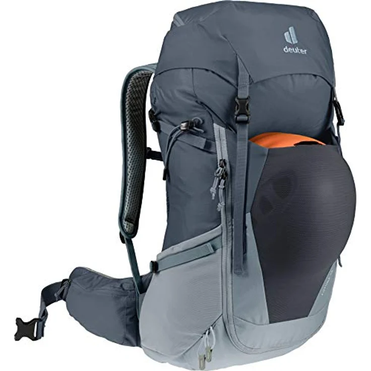 Deuter Futura Wanderrucksack, Aircomfort System, Active Comfort Fit, große Frontöffnung, grau – Bild 7