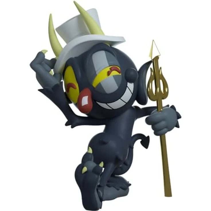 Youtooz „Der Teufel“ Vinyl-Figur, 11,7 cm aus der Cuphead-Show Edition mit individueller Kunstverpackung und langlebigem Vinyl – Bild 1