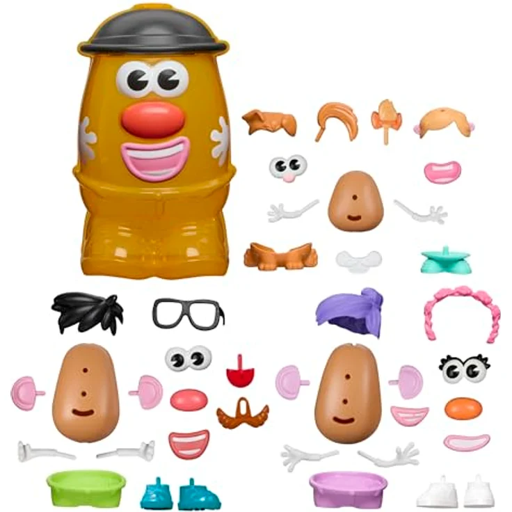 Hasbro Potato Head Superknollen Spielset, Bausatz mit 2 großen und 1 kleinen Kartoffelkörper sowie 38 Zubehörteilen für kreatives Spielen, ab 2 Jahren – Bild 3