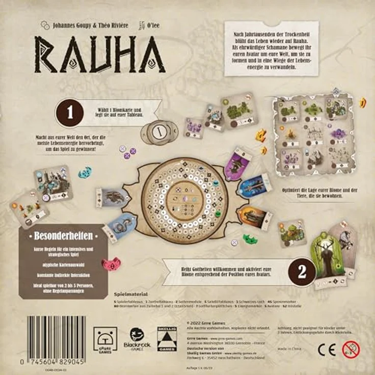 Skellig Games SKE48034 Rauha Familienspiel mit interaktiver Gottheiten-Interaktion, einfach zu lernen – Bild 2