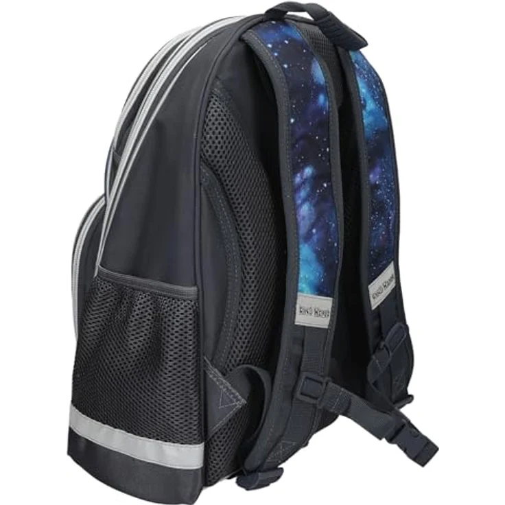 Depesche DINO World Schulrucksack GALAXY, dunkelblau, mit T-Rex Motiv, stufenlos verstellbaren Trägern und Mesh-Rückenteil – Bild 5