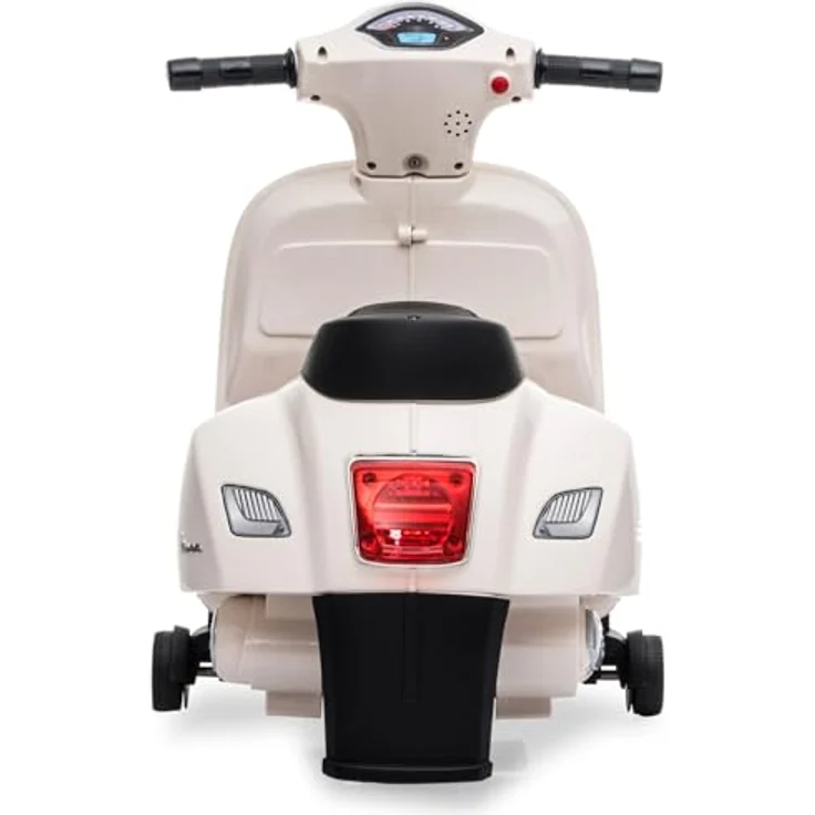 JAMARA Ride-on Vespa Mini, Elektrofahrzeug für Kinder ab 18 Monaten, weiß, 8.4V Li-Ion Akku, mit LED Scheinwerfern und Kippschutz – Bild 5