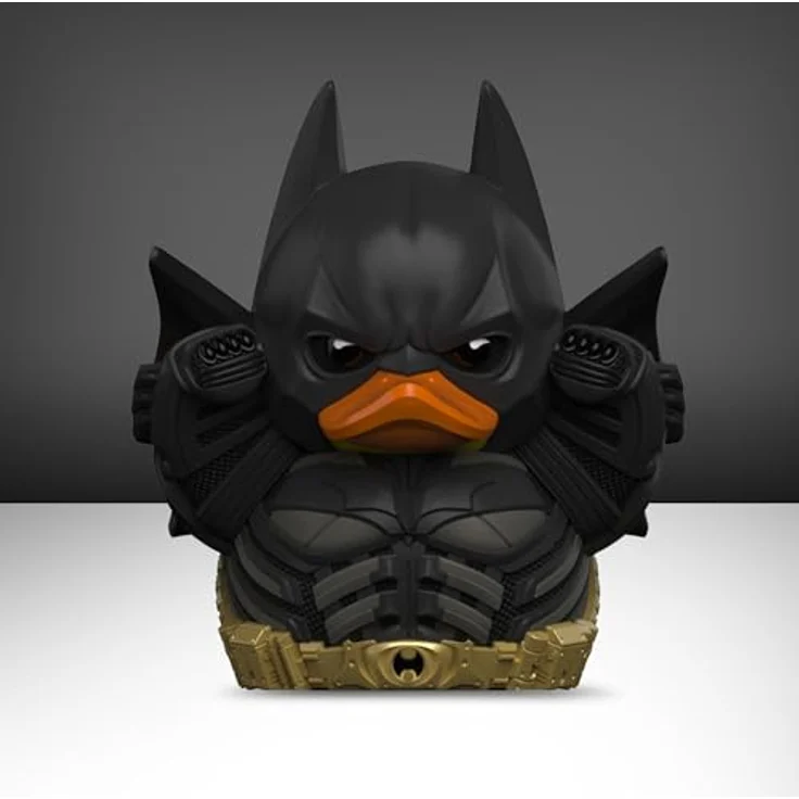 TUBBZ Erstausgabe: Batman Der Dunkle Ritter - Cosplaying-Gummiente Vinylfigur, 9 cm groß, in stapelbarer Badewannen-Vitrine mit Batman-Logo – Bild 4