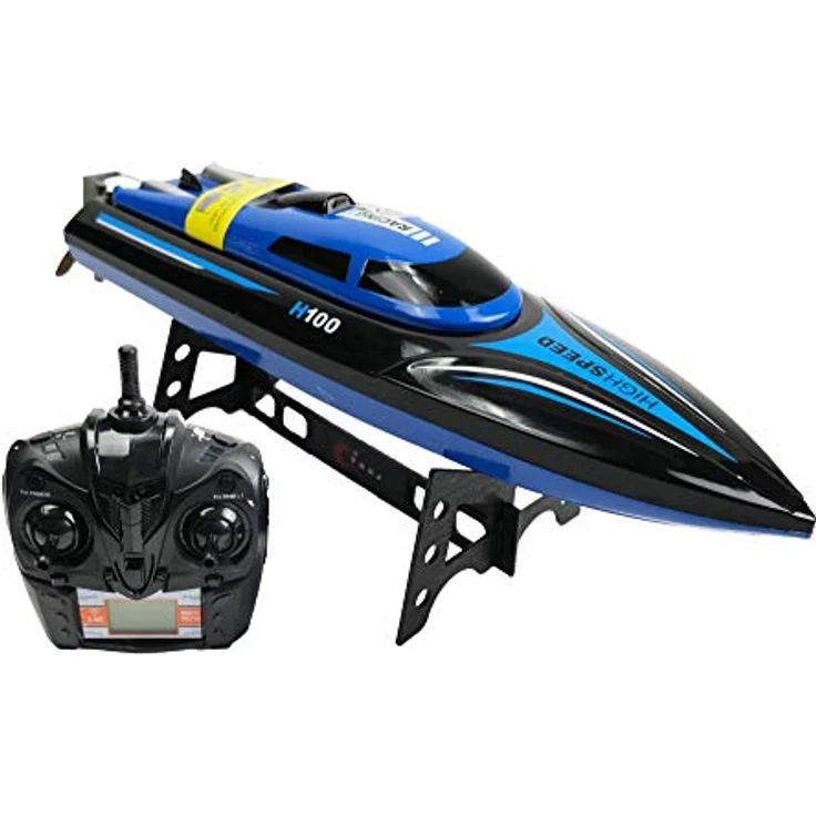 efaso H100 RC Boot ferngesteuertes Rennboot Racing Boot 2,4 GHz für Seen und Pools High Speed 25km/h schnell Bootsspielzeug – Bild 4