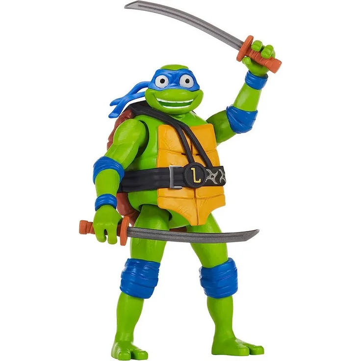 Playmates Toys Sammelfigur Teenage Mutant Ninja Turtle - Ninja Shouts - Leonardo (NEU & OVP) mit authentischem Sound und Katanas
