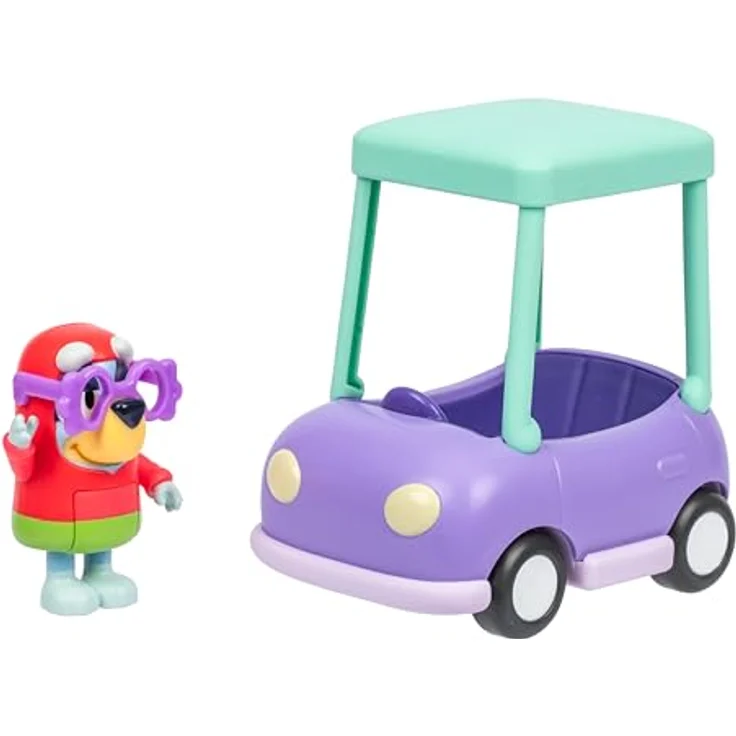 BlueY Oma-Auto mit Janet-Figur, 6-7,6 cm, bewegliche Gelenke, Fahrzeug für Sammelfiguren – Bild 3