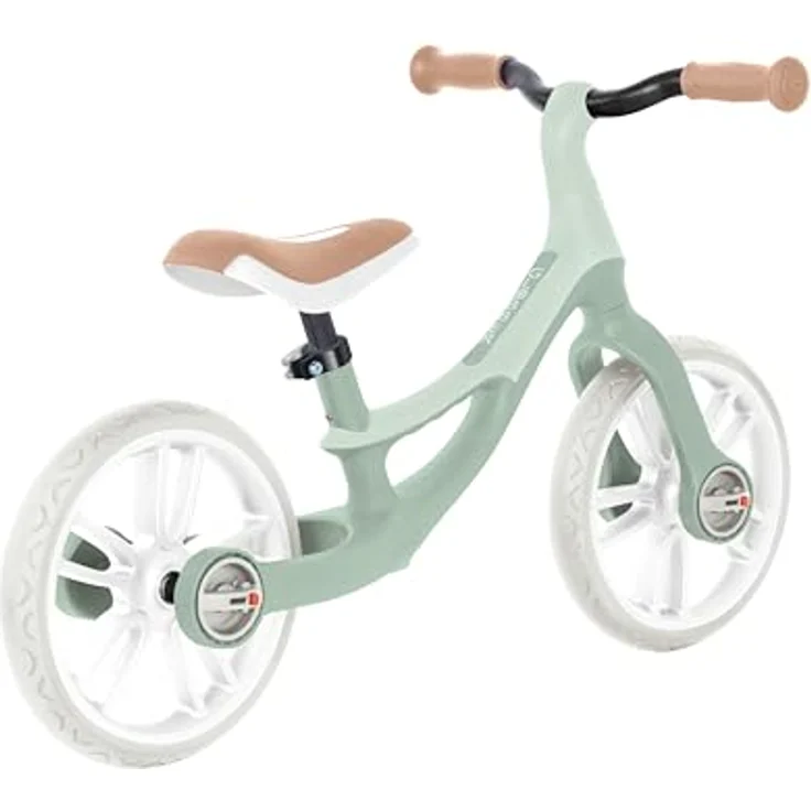 Globber GO Bike Elite, Laufrad für Kinder mit 10 Zoll TPE-Reifen, höhenverstellbar, Salbei grün – Bild 5