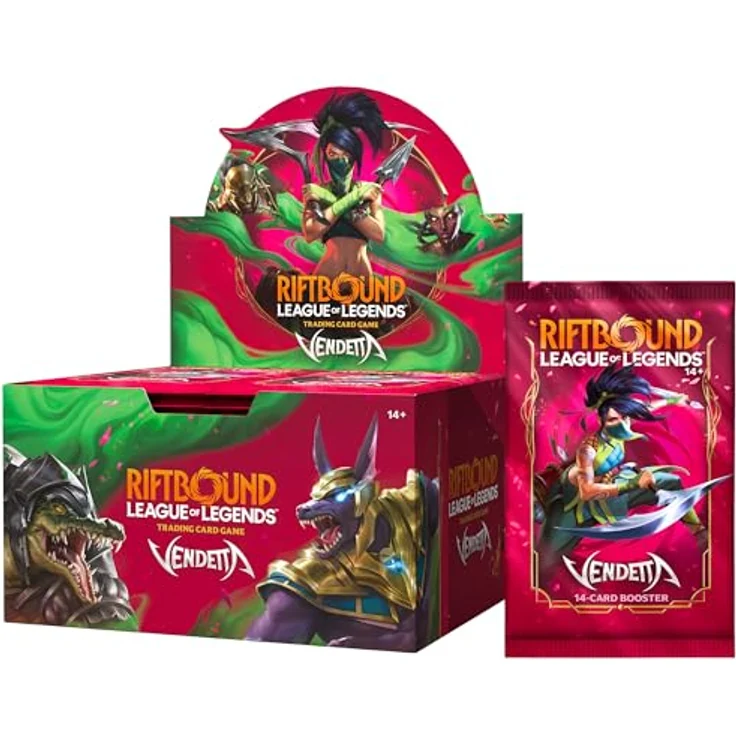 RIOT GAMES Riftbound VEN Vendetta Booster Box, 24 Boosterpacks mit über 160 Karten und neuen Champions, Englisch – Bild 2