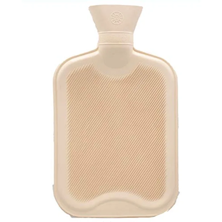Axion Wärmflasche ohne Bezug, beige, 33 x 20 cm, ca. 2 Ltr. aus 100% Naturgummi für Wohfühlwärme und Kühlen