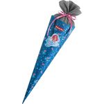 Step by Step Schultüte „Mermaid Lola“, passend zum Schulranzen, aus recycelten PET-Flaschen, Verschluss aus Stoff, 5L Füllvolumen, 70 cm Höhe, für die 1. Klasse, blau