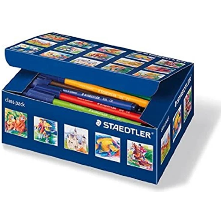 STAEDTLER Faserstift STAEDTLER Noris 326 Fasermaler - Klassensatz - 1 mm - 100 Stück - mit Lebensmittelfarbstoffen und recyceltem Plastik, Filzstifte – Bild 2