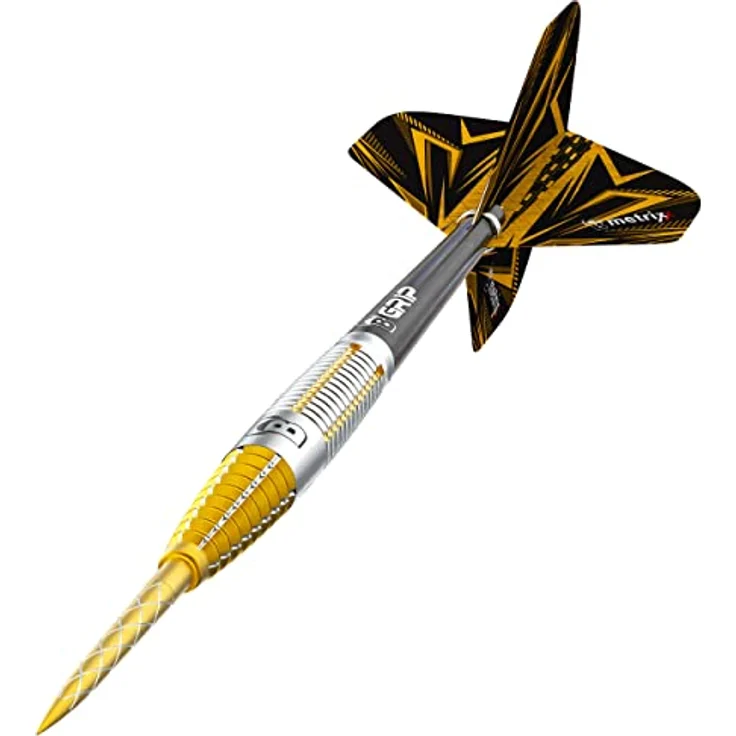 Bull's Stinger Dart, Gold, 23 g - Präzisionsdarts mit 90% Tungsten, Titaniumbeschichtung & Cross-Grip – Bild 2