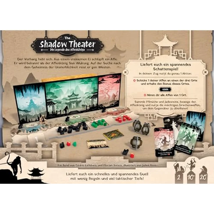 Space Cowboys, The Shadow Theater, Worker-Placement-Spiel für 2 Spieler, ab 10+ Jahren, 20 Minuten, Deutsch – Bild 4