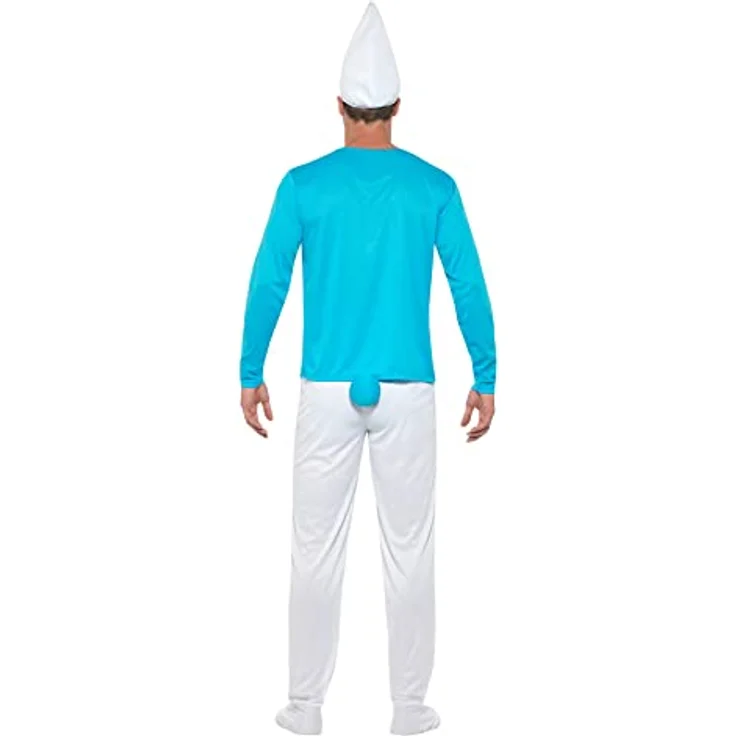Funidelia | Schlumpf Kostüm für Herren The Smurfs - Erwachsenenkostüm in Blau, Größe XL - Karneval, Halloween & Party Verkleidung – Bild 4