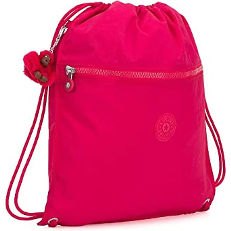 Kipling SUPERTABOO, Beutel mit Kordelzug, Multifunktional, Wasserabweisend, 45 cm, 15 L, 0.24 kg, True Pink – Bild 2
