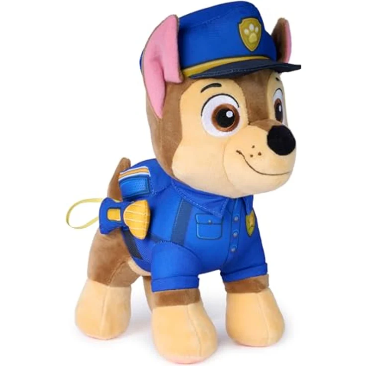 Spin Master GPW Paw Search & Rescue Chase Plüsch, 25 cm großer Kuscheltier mit Polizeiuniform und Soft-Flashlight – Bild 1
