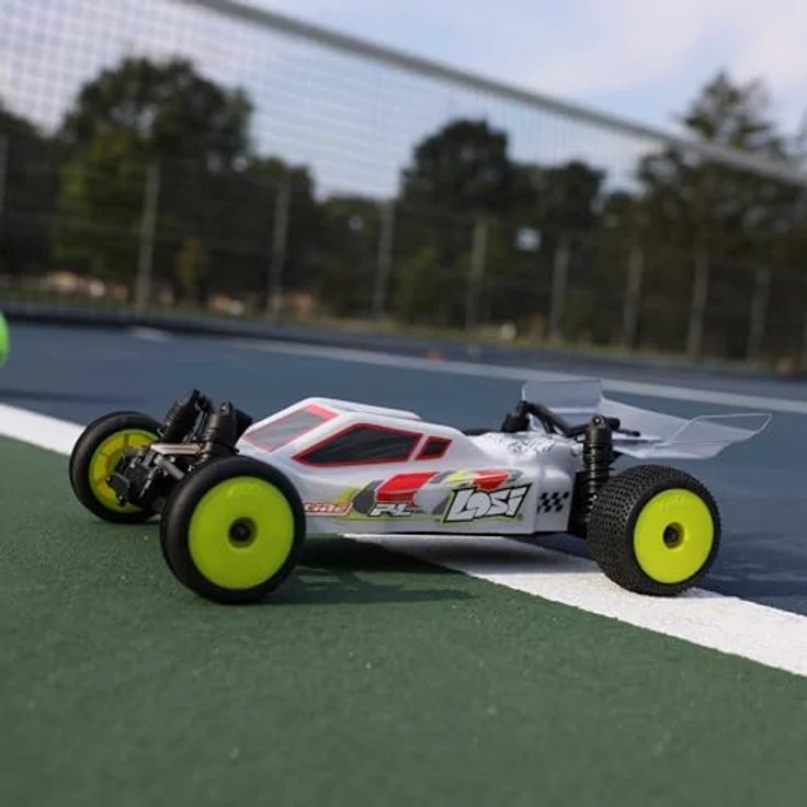 Losi Micro-B 1:24 RTR Buggy, 2WD mit Aluminium Chassis und Öldruckfederbeinen, weiß – Bild 7